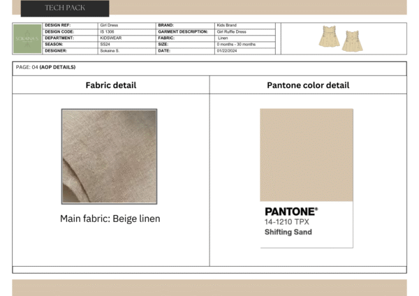Flora Dress Tech Pack - Image 3